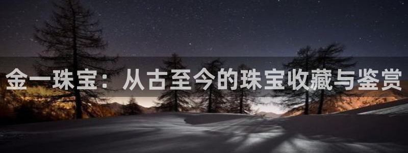 腾耀娱乐众推46996：金一珠宝：从古至今的珠宝收藏与鉴赏